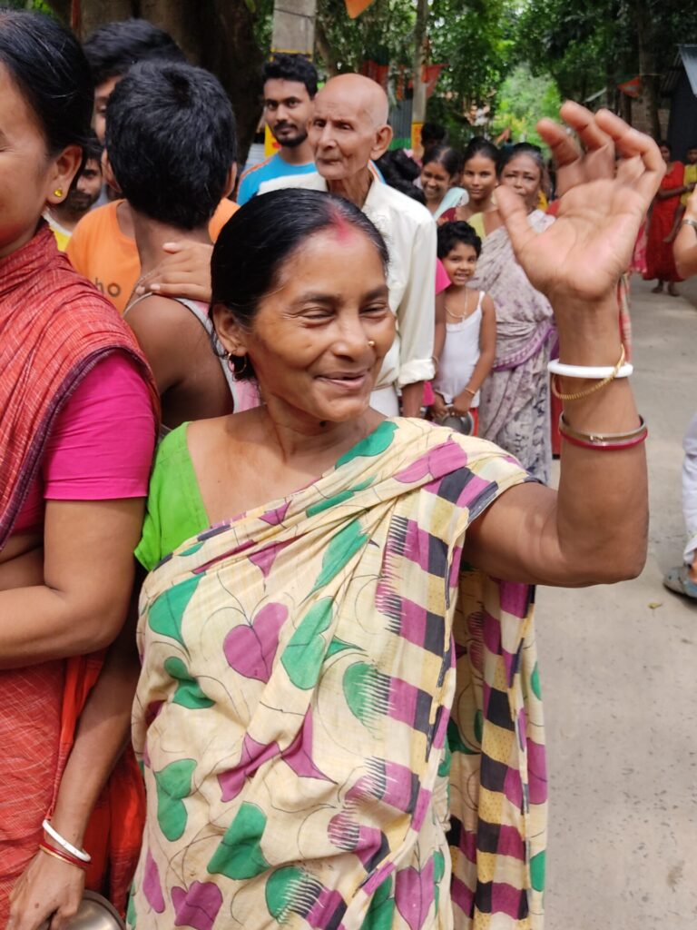 Smiling lady from the village